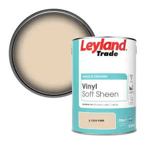 Leyland Trade Vinyl Soft Sheen Walls & Ceilings Emulsion Paint (S 1510-Y50R) - 5L