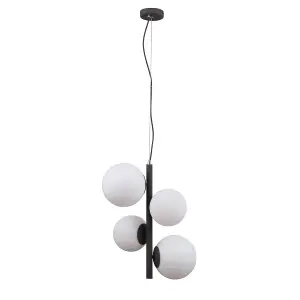 Luminosa Riga Modern 2 Light Globe Pendant Ceiling Light, E27+E14