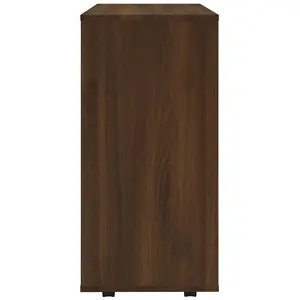 Berkfield Rolling Cabinet Brown Oak 60x35x75 cm Engineered Wood