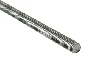 Forgefix M12 Stainless Steel Threaded Rod 1M - Durable & Corrosion Resistant