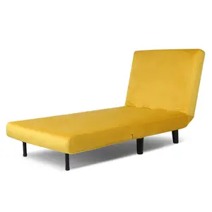 Aurora 1 Seat Sofa Bed  Yellow Velet