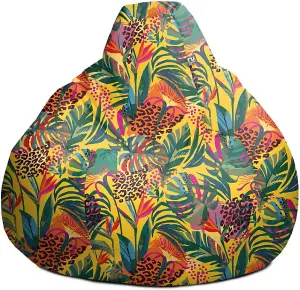 rucomfy Printed Outdoor Abstract Extra Large Classic Beanbag