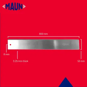 Maun Steel Straight Edge Metric 800 mm