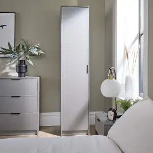 Home Source Phoenix 1 Door Wardrobe Grey