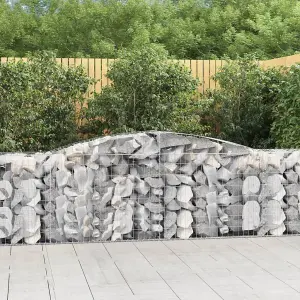 Berkfield Arched Gabion Baskets 20 pcs 400x50x80/100 cm Galvanised Iron