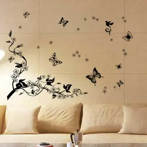 Walplus Wall Sticker Decal Butterfly Vine Decal Art DIY Home Decorations Stickers Stock Clearance