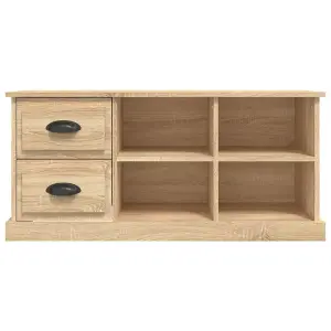 Berkfield TV Cabinet Sonoma Oak 102x35.5x47.5 cm Engineered Wood