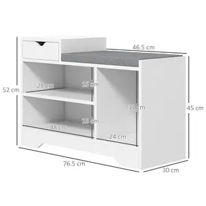 Marlayne Storage Bench White