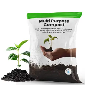 100 Litres Nutrient Rich Formula & Improved Water Retention Multi Purpose Compost Bags Ideal For Garden Use