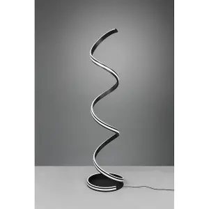 Luminosa Nuria Modern LED Integrated Floor Lamp Black Matt 2300-3000-4000K with Footswitch - UK Stock