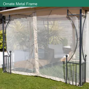 GardenKraft 3m x 3m Outdoor Patio Gazebo