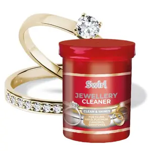 3x Liquid Jewellery Cleaner With Basket Cleans & Shines Silver Gold Diamonds 145ml