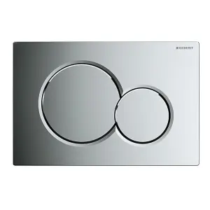 Geberit SIGMA01 Dual Flush Plate Gloss Chrome Sigma 01 - For UP320 Cisterns