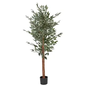 Beliani Artificial Plant FICUS Green