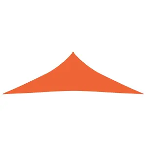 Berkfield Sunshade Sail 160 g/m2 Orange 3.5x3.5x4.9 m HDPE