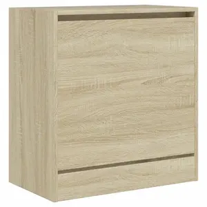 Shoe Cabinet Sonoma Oak 60x34x63.5 cm Engineered Wood