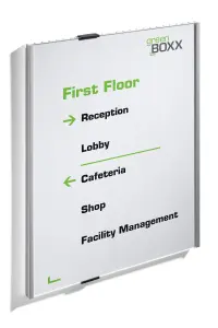 Durable Anodised Aluminium Door Sign Holder Wall Mounted Frame - A3