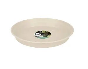 Elho Green Basics Saucer 29cm for Plastic Plant Pot in Cotton White