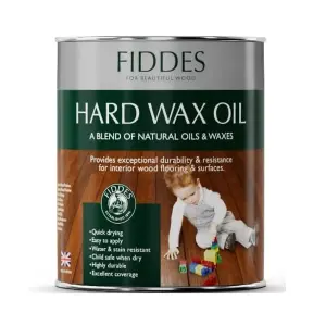 Fiddes Hard Wax Oil Satin Rustic Oak 1L