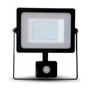 LED SMD With PIR Floodlight IP65 30W 2400Lm, 6000K