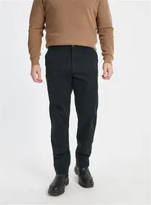 Men's Black Straight Leg Chino Trousers - Tu Clothing By Sainsburys