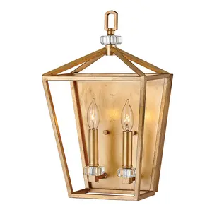 Luminosa Hinkley Stinson Lanterns Pendant Ceiling Light Distressed Brass