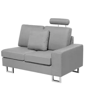 Corner Sofa STOCKHOLM Light Grey Fabric Right Hand