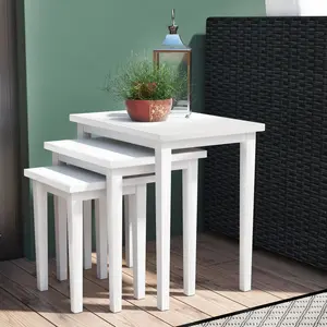 Elvina 3 Piece Nest of Tables White