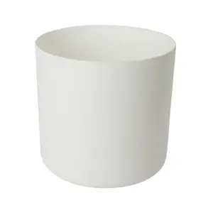 GoodHome White Plastic Plant pot (Dia) 30.5cm, (H)29cm, 21.2L