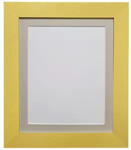 Metro Gold Frame with Light Grey Mount for Image Size 6 x 4 Inch