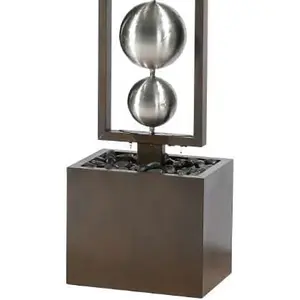 Primrose Zuma Stainless Steel Spheres Water Wall Water Feature H183cm