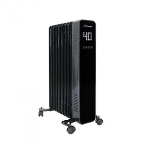 Digital Display Oil Filled 2000w Black Radiator with Remote Control