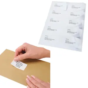 500 Sheets of A4 Plain White Self Adhesive Blank Address Shipping Labels (1 Per Sheet)