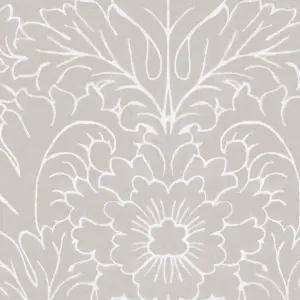 Laura Ashley Silchester Grey Contemporary Smooth Wallpaper