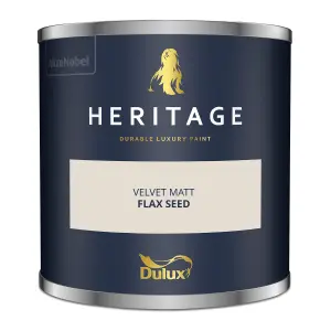 Dulux Trade Heritage Flax Seed Matt Wall paint, 125ml Tester pot