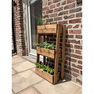 Traditional Regular Herb Garden Wooden Planter