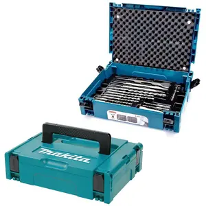 Makita 17 Piece SDS Plus Drill Bit + Bullet Cold Flat Chisel Set + Makpac 1 Case