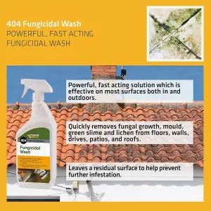 Everbuild 404 Fast Powerful Fungicidal Wash 1L (Pack of 3)