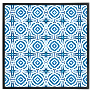 Blue powerful (Picutre Frame) / 24x24" / Oak