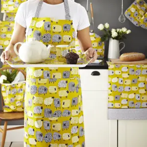 Dotty Sheep Animal Print 100% Cotton Apron