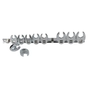 Crowfeet Crowfoot Wrench Crows Feet Spanner Socket 3/8 in Drive 10pc