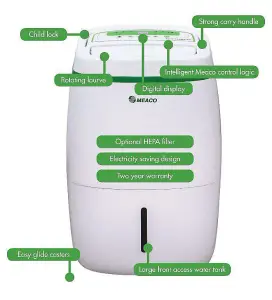 Meaco 20L Low Energy Dehumidifier and Air Purifier