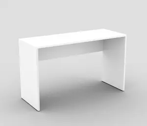 Elegant Agapi Desk 1300mm in White - Minimalist Workspace Solution H750mm D500mm