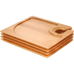 Latitude Run Fatimah Bamboo Cheese Board (Set of 4)