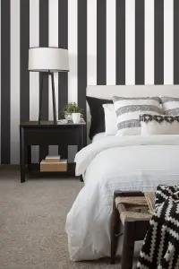 Galerie Smart Stripes 3 Black Surface Stripe Smooth Wallpaper