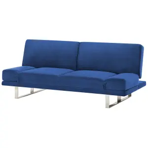 Sofa Bed YORK Navy Blue Velvet