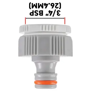 garden watering outdoor tap threaded adaptor to fit 3/4" bsp or 1" bsp tap,universal hose connection