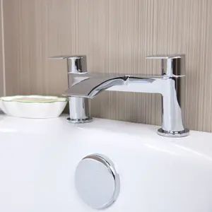 Flode Falun Bath Filler - Polished Chrome