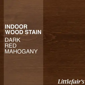 Littlefair's - Indoor Wood Stain - Dark Red Mahogany - 250ml