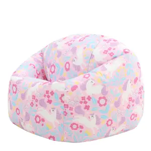 Veeva Kids Unicorn Bean Bag Chair Purple Childrens Bean Bags